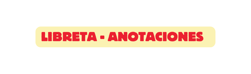 Libreta Anotaciones